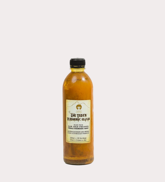Medium - Dr Teh's Turmeric Elixir- 2x 500ml Bottles (GST inc)