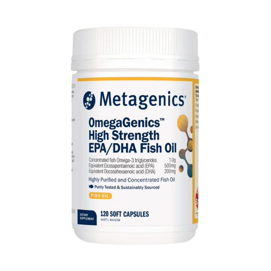 OmegaGenics High Strength EPA/DHA Fish Oil 120 Capsules