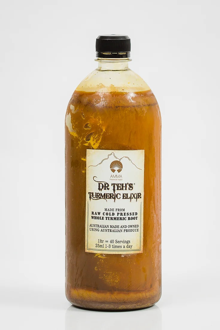 Dr Teh's Turmeric Elixir- 1 Litre Bottle (GST inc)