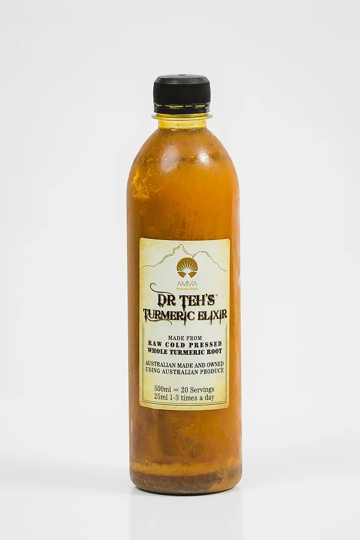 Medium - Dr Teh's Turmeric Elixir- 2x 500ml Bottles (GST inc)